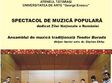 spectacol de muzica populara dedicat zilei nationale a romaniei