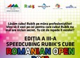 speedcubing rubik s cube romanian open 2012 editia a 3 a