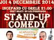 stand up comedy joi 4 decembrie bucuresti