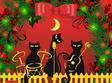 the cats are back in the yard