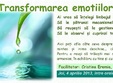 transformarea emotiilor seminar facilitat de cristina eremia