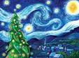 poze van gogh inspired christmas painting event