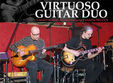 virtuoso guitar duo in the artist studio