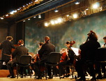 orchestra universitaria a universitatii nationale de muzica bucuresti pe scena filarmonicii pitest 1