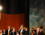 orchestra universitaria a universitatii nationale de muzica bucuresti pe scena filarmonicii pitest 4