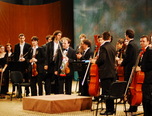 orchestra universitaria a universitatii nationale de muzica bucuresti pe scena filarmonicii pitest 3