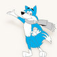 blue